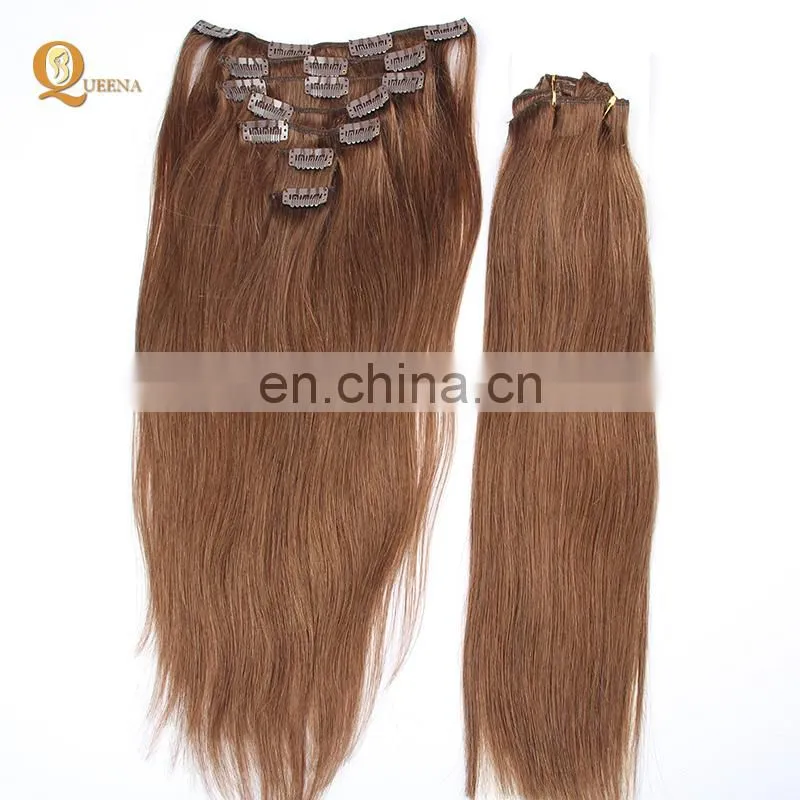 virgin human hair clip in hair extensions including wholesale virgin 18 6# Brazilian