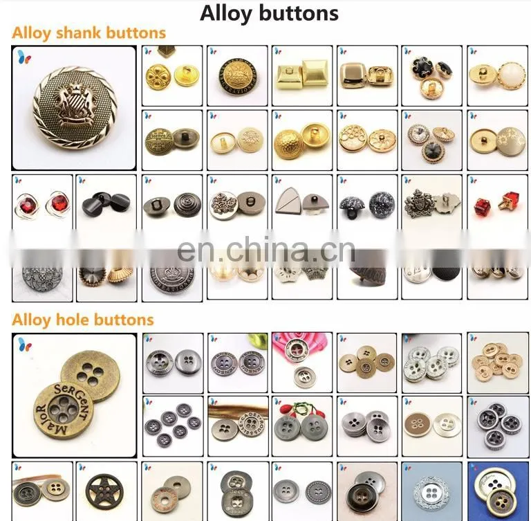 china supplier custom metal jean button