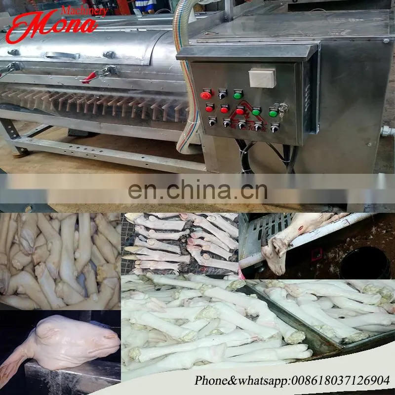 goat trotters hair removing machine with high quality and speed