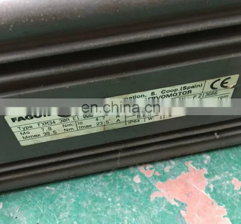 Original FAGOR AC Servo Motor Spain Made Brushless Servo Drive FXM34.30A.E1.000 For Packing Machine