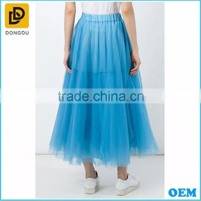 oem elegant woman suit summer prom midi Tulle skirt cheap tutu skirt wholesale the most beautiful ball skirt for girls