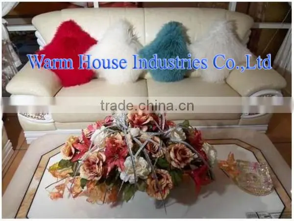 Fashion Wholesale Lamb Skin Sofa Cushion