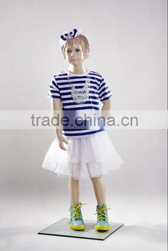 Cheap Full Body Child Mannequin Fiberglass Children Mannequin Realist Kids Dummy Manikin KD6