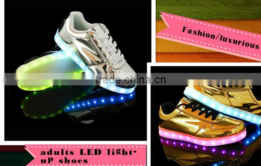2016 Casual Luminous Shoes Led Women Fashion Simulation LED Shoes Colors