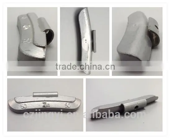 50g Zn zinc clip on wheel weight for steel rims