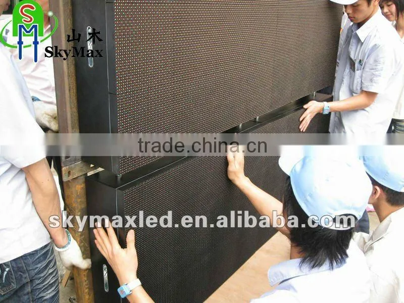 Morroco project 6.4 x 4.48 meter P10 Outdoor rental led display