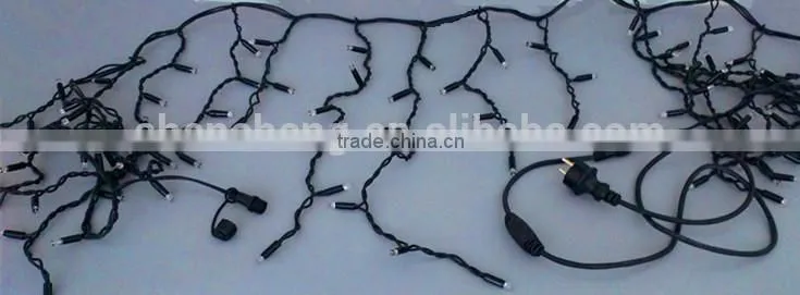 rubber cable led christmas icicle light