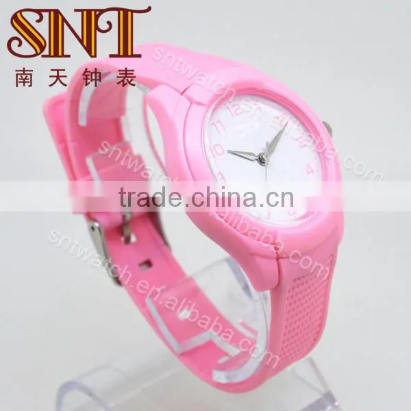 Simple style watch plastic watch for girls