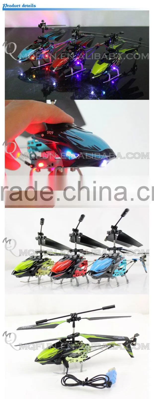 Mini Qute RC remote control flying Helicopter Quadcopter 3.5 Channel Educational electronic toy NO.S929