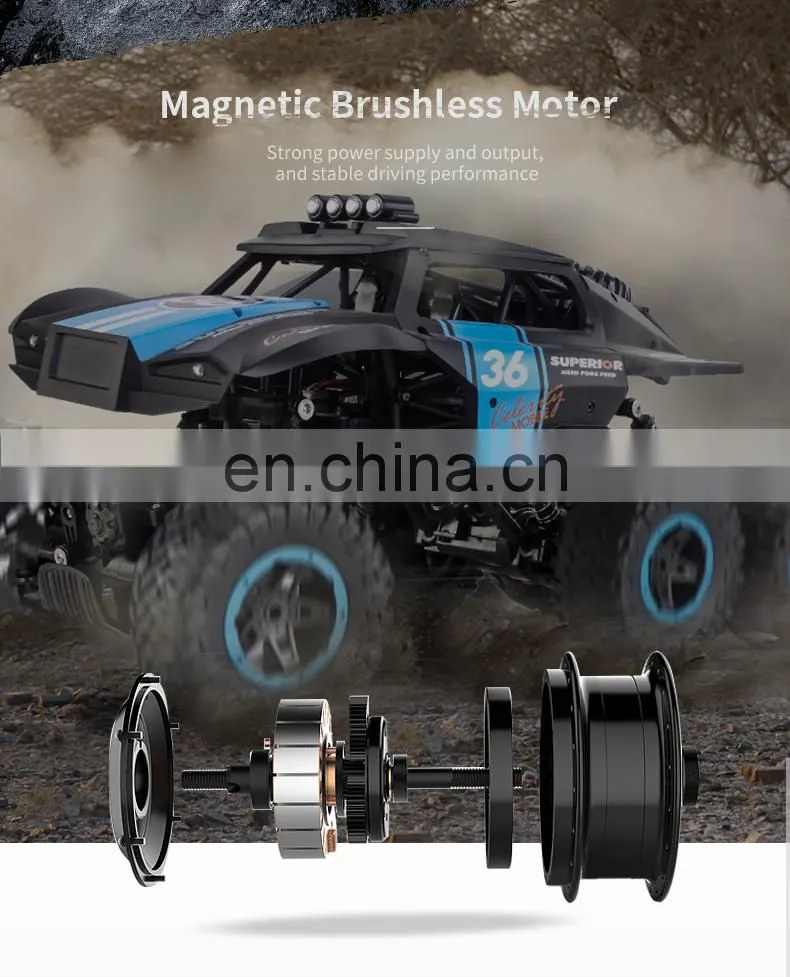 JJRC Q101 Big Rc Car Six-Wheel Drive Climbing Remote Control Cars 1/10 Off-Road Vehicle Children Outdoor Toy Gift