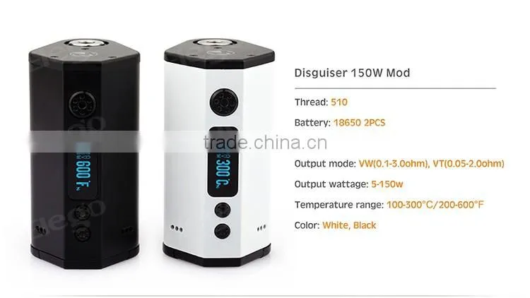Tank Hidden Completely! Elego Wholesale MOVKIN Disguiser 150W Mod, Original 150w Disguiser