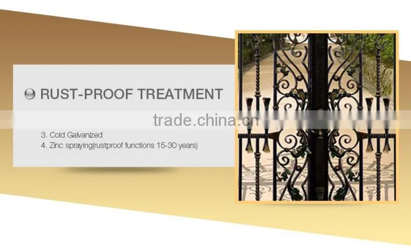 Top manufacturer classical design garden gate iron gate