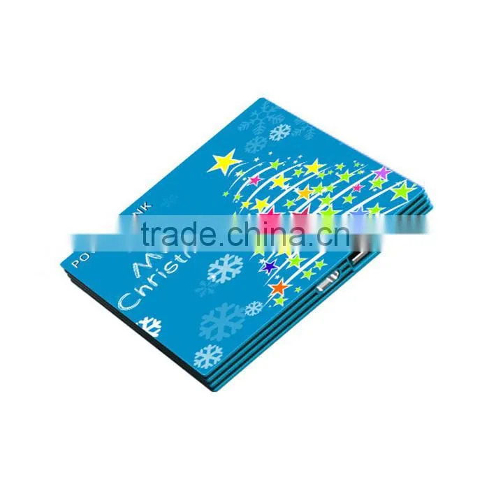 Custom metal suqare power bank 2500mah usb power bank