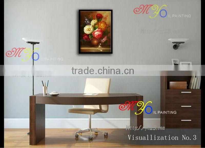 classical bright flower painting for hotel