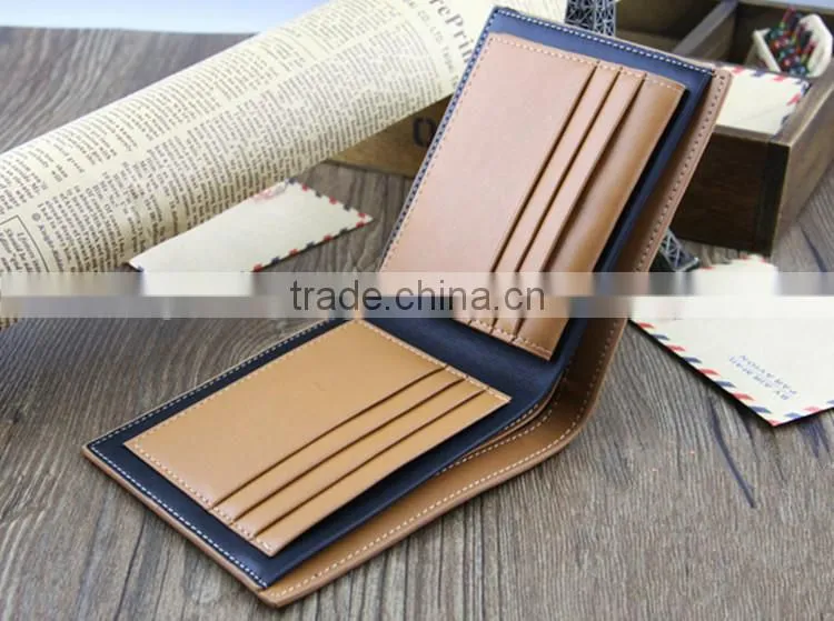 youth Korean style pu leather men's wallet