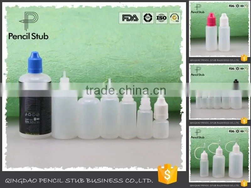15ml e-liquid unicorn pe dropper bottles with PS childproof cap wholesales
