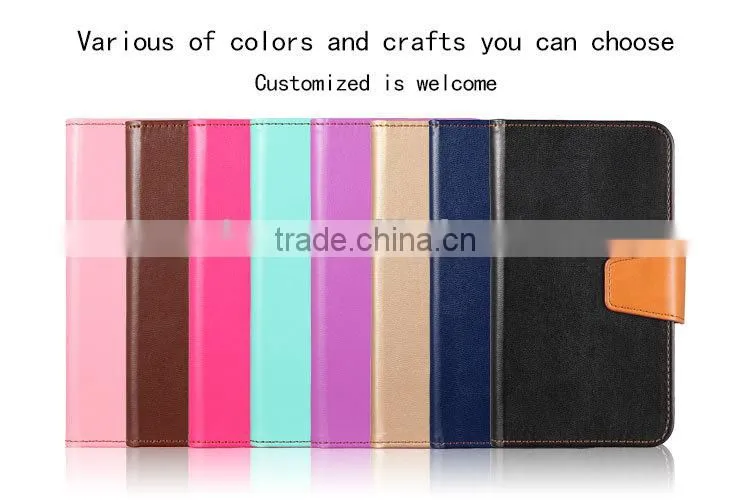 Customized wallet leather case for iphone 6