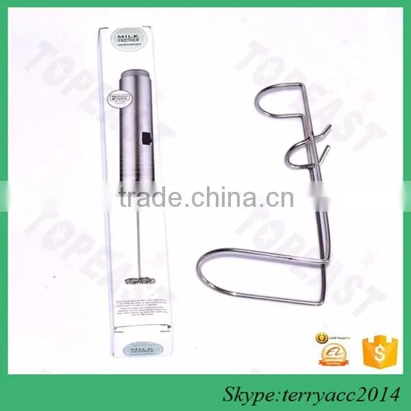 Rechargable lithium battery with USB charger,two speed Electric Hand Mixer Milk Frother