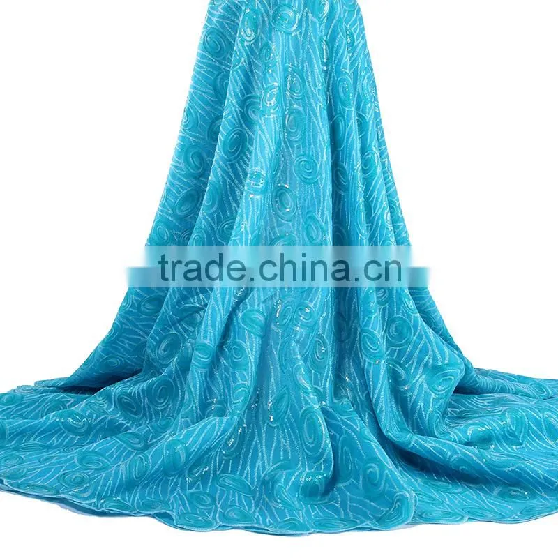 Mitaloo MOG0187 Good Quality Silk Lace African Double Organza Lace Swiss Organza Lace