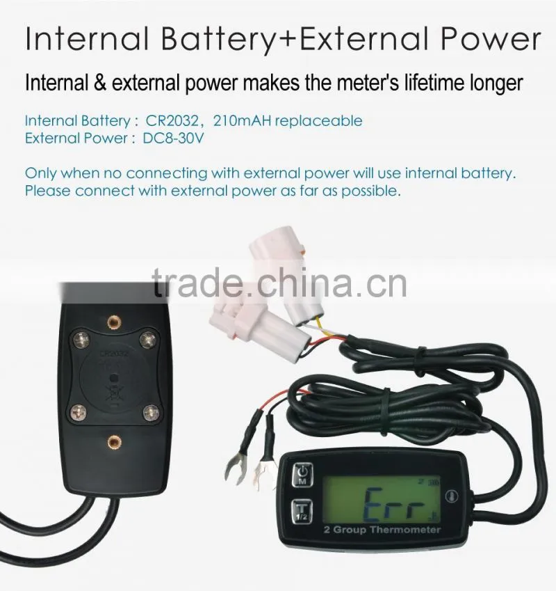 Digital thermometer temperature sensor for tractor ATV MARINE BOAT motorcycle generator water oil temperature