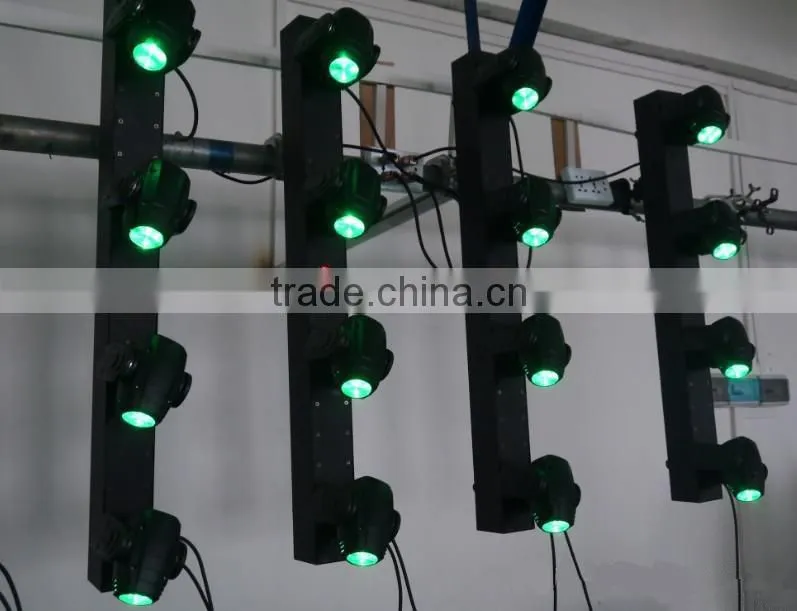 Pro stage beam light dj dmx512 moving head light 4 heads rgbw colorful dj beam led