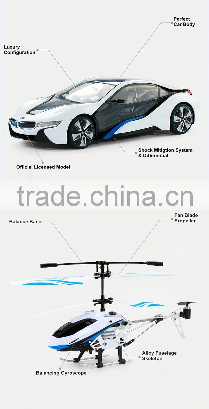 RASTAR Hot Sale High Speed High Quality 4 Channels radio control toys Car remote control helicopter