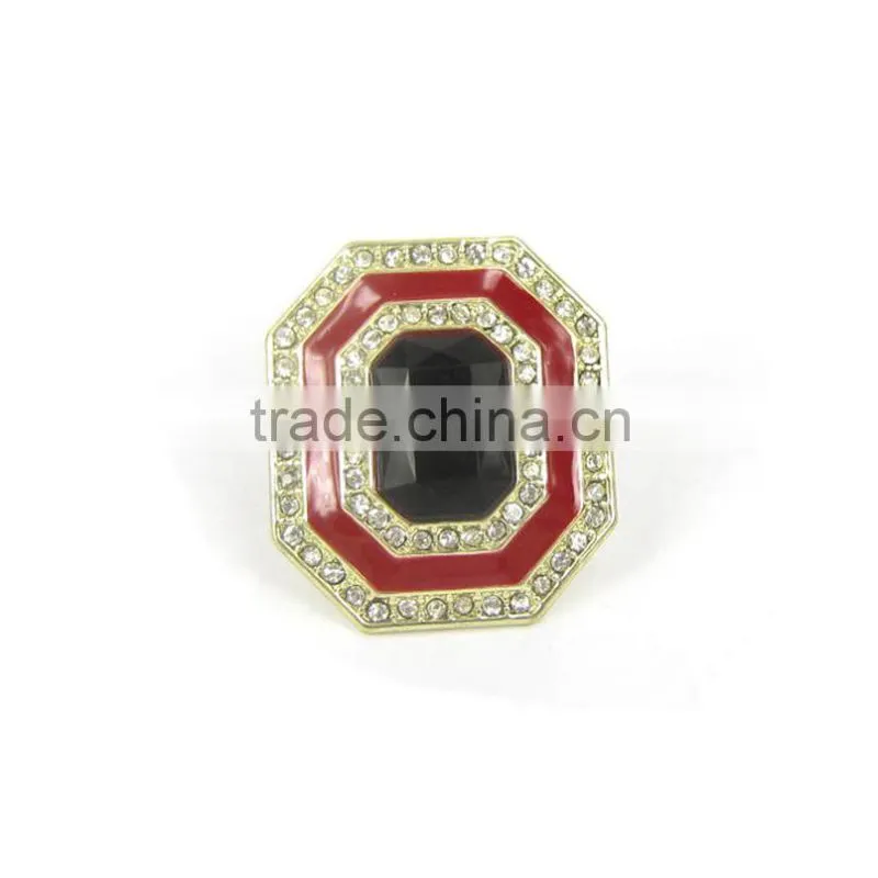 SQUARE GEMSTONE RINGS,MANY SMALL BALL CRYSTALS RING