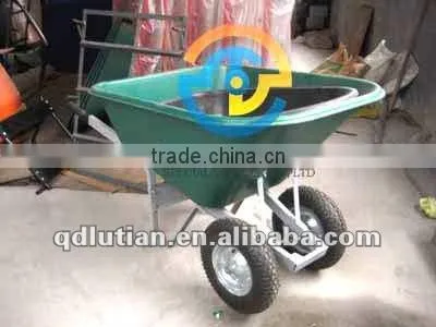 plastic wheel barrow, large wheelbarrow, garden and lawn wheel barrow