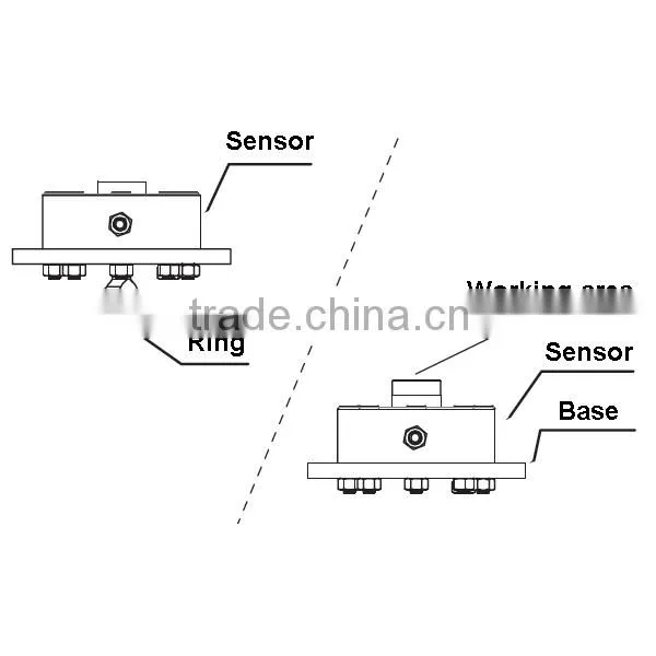 Hopper scale button load cell weight sensors