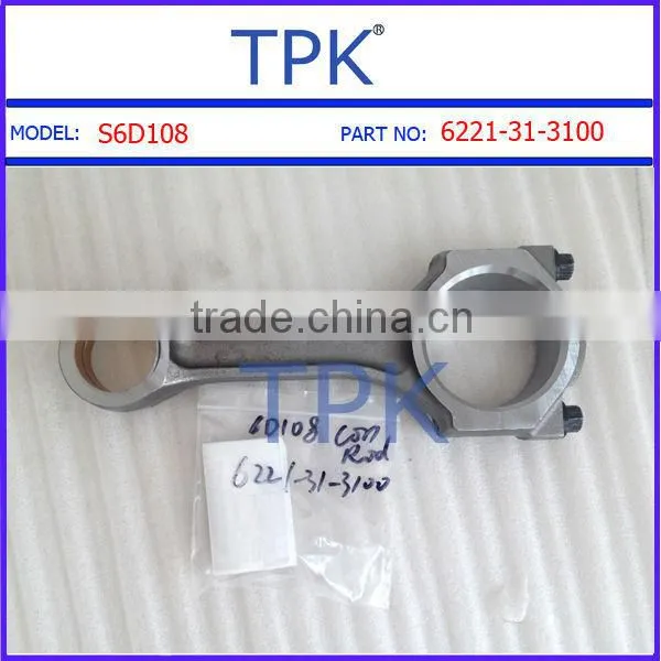 Komatsu S6D108,SA6D108,SAA6D108 connecting rod, 6221-31-3100