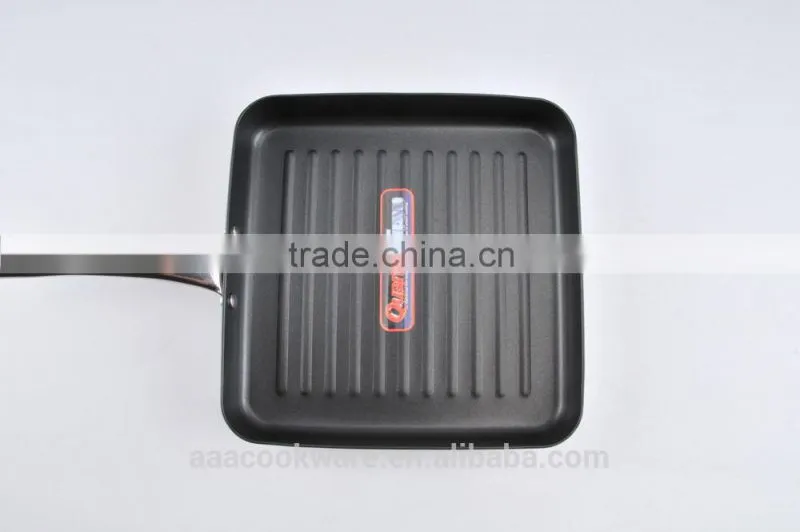 24CM New Arrival High Quality Hard Anodized Aluminum Grill Pan With Non Stick Coating