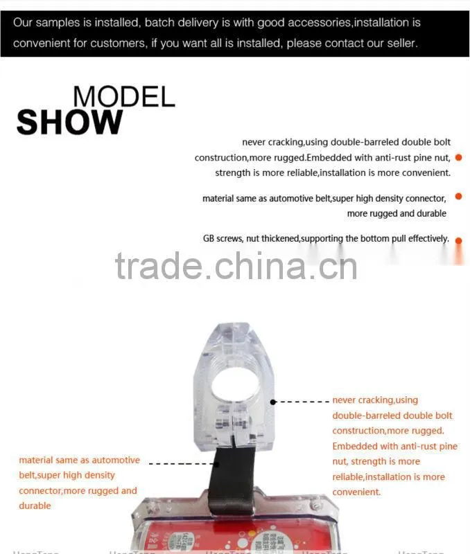 Cola shap bus advertising handle with CE