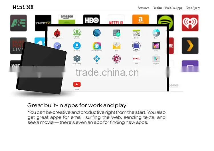 Mini MX S905 TV Box, Amlogic S905 Quad Core TV Box, Google Android 5.0 TV Box