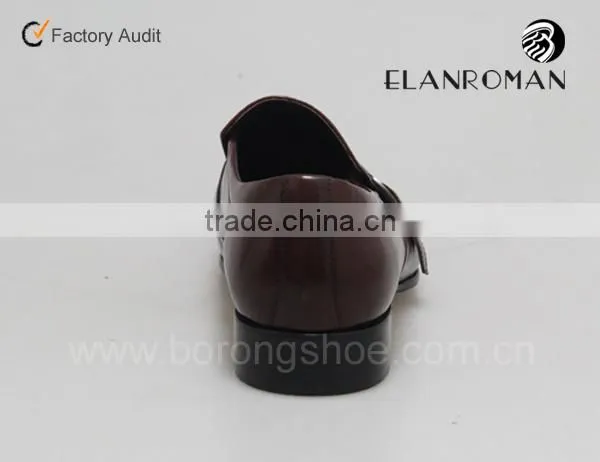 Fashion pointed toe leather men shoe