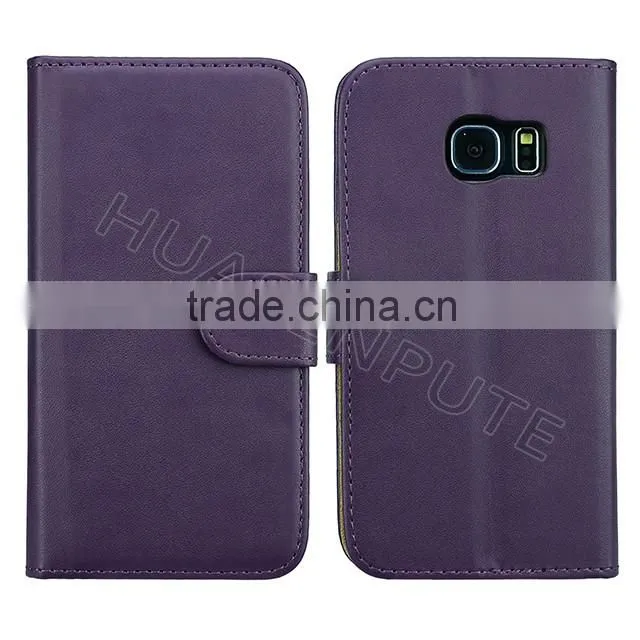 New! Flip PU Wallet Leather Case Cover For Samsung Galaxy S6 Edge Wallet Leather Case