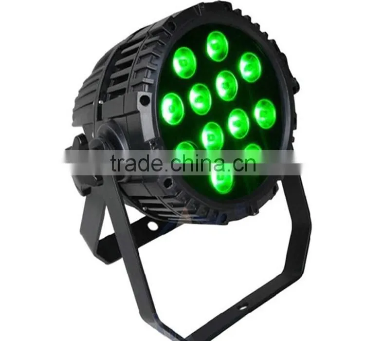 12x15w 5 in 1 Waterproof outdoor RGBWA LED Par Can DMX512 RGB Stage Disco DJ Lighting projector