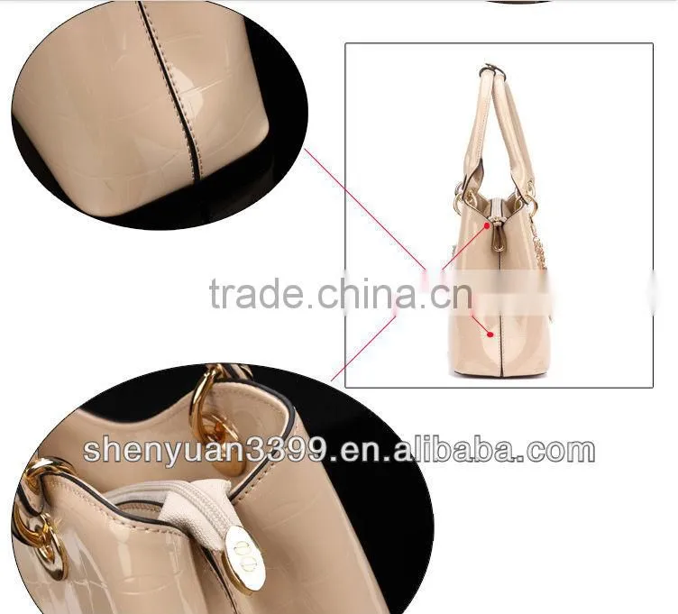 Stylish OEM 2015 Leather Bag Fashion Leisure Handbag for Women