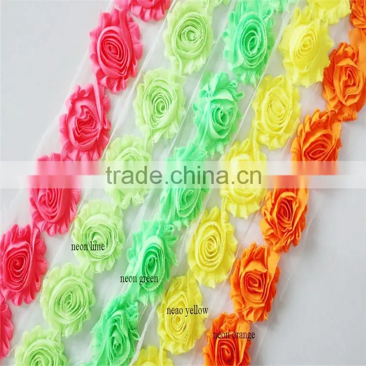 hair bow flower wholesale -hair accessory for baby-high quality chiffon flower