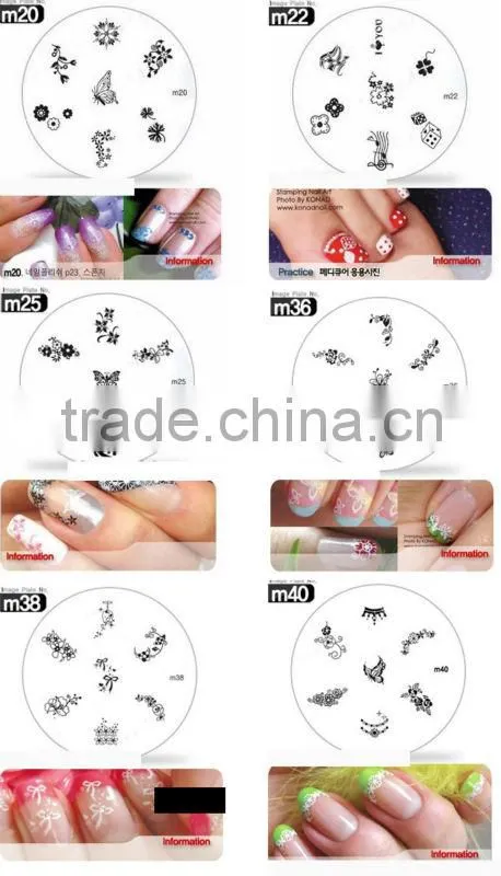 nail printer DIY flower Nail nail art stmaping set