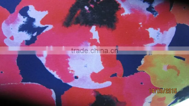 polyester printed ponte roma fabric