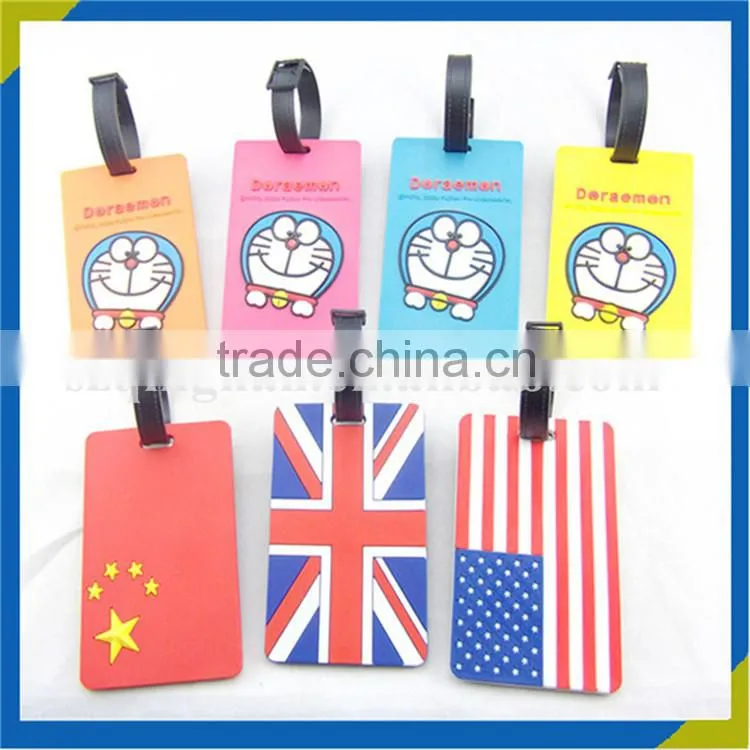 High quality luggage tag national culture luggage tags design rubber tag