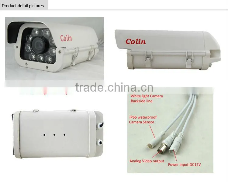 Colin wide angle view voice recording dsp security camera