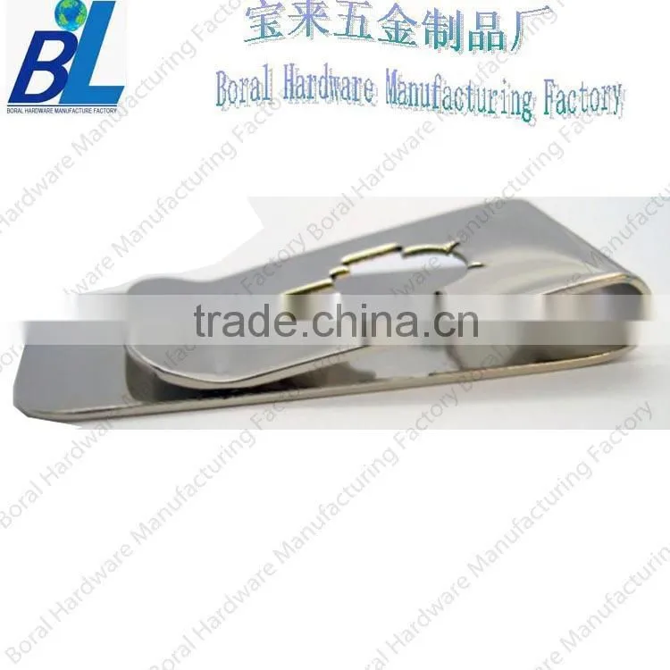Lovely metal cutted out money clip for employee gifts