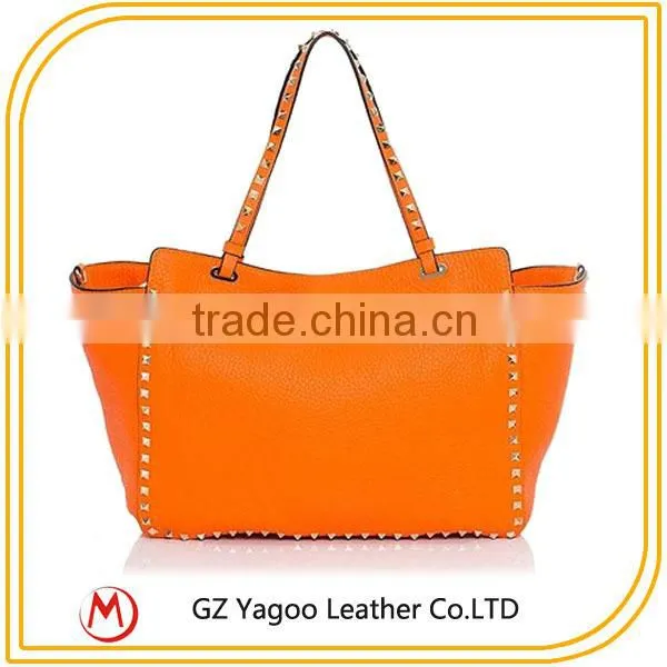Cheap Guangzhou Lady Handbag Rivet Market Size Handbags