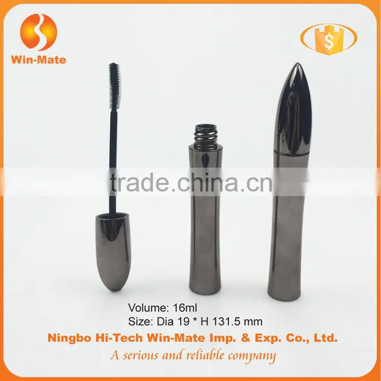 novelty design electroplate high quality plastic packaging mascara container