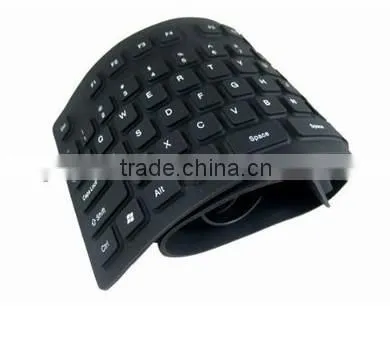 PC USB silicon gel foldable 85 keys Keyboard