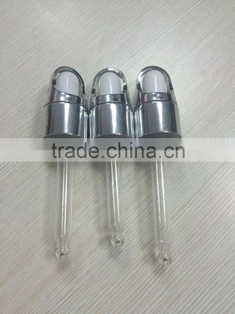 Silver Aluminum Dropper for Essential Oil Bottles