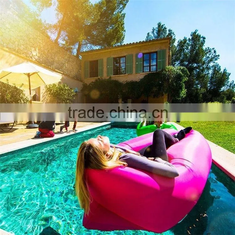 Outdoor Inflatable Sleeping Bag Mat Pinic Air Mattress Bed Beach Sofa