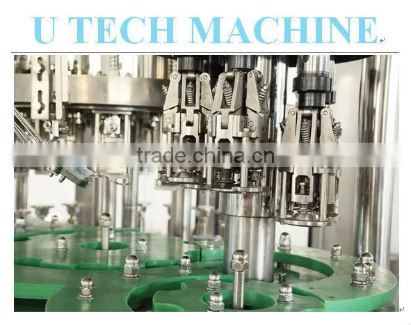 Glass bottle water filling and capping machine