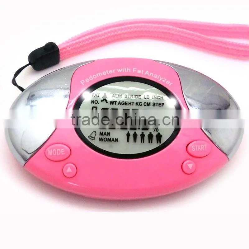 Body fat analyser pedometer